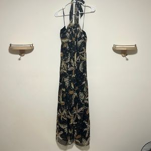 Backlash Halter 70s Style Jumpsuit